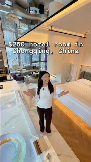 $250 Hotel Room in Chongqing, China 💫 #travel #vlog #china #chinese #hotel #review