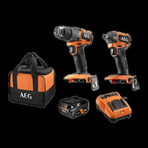 AEG Powertools 18V Brushless Sub Compact 2-Piece 4.0Ah Kit