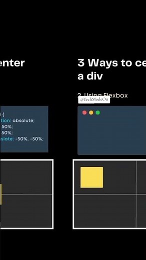💻3 Ways to Center a Div in CSS - Which method is Fastest?🔥| Do This Instead | Easy Trick #shorts