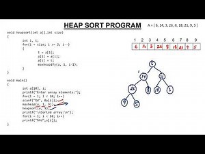 3 - Heap Sort Program in C in Hindi