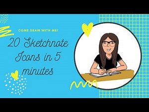 Sketchnote 20 General Icons in 5 Minutes