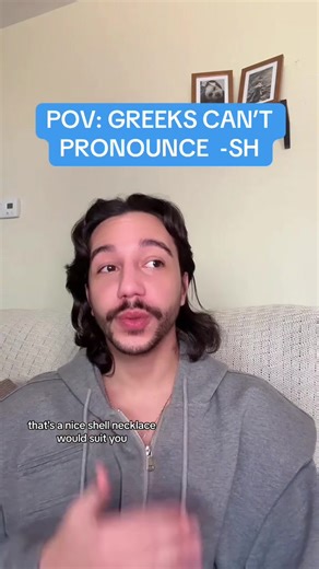 Why do Greeks have the hardest time pronouncing SH? 😩 #greektiktok #φοργιου #tiktokgreece #greek #onthisday