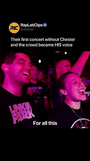 When the crowd became Chester😱 #shorts #linkinpark #legends