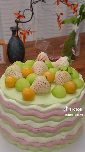 Delicious Oil Painting Melon Cake ASMR