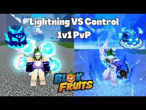 Lightning Fruit VS Control Fruit Rework Which Is Better? 1v1 PvP Blox Fruits
