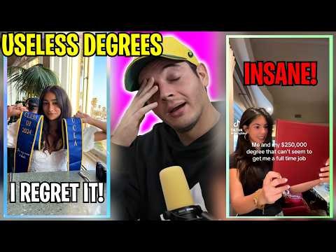 Let's Watch 1 Hour of Degree's Being USELESS! People Regret Paying For School