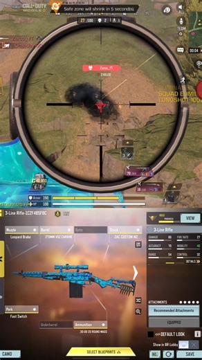 The Best sniper in CODM 3-Line Rifle Gunsmith #CODMobile #3linerifle #fblifestyle #loadout | RCP Gaming Pro