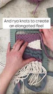 3 weaving techniques with big visual impact: Part 4 Putting the weave together