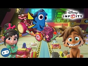 Disney Infinity 3.0 Toy Box Speedway Gameplay Sugar Rush Dory VS Spot