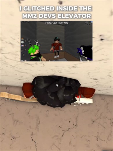 I GLITCHED INSIDE THE MM2 DEVS ELEVATOR#bayppee #robloxmm2 #roblox #fyp #robloxfyp #mm2 #glitch #carglitch
