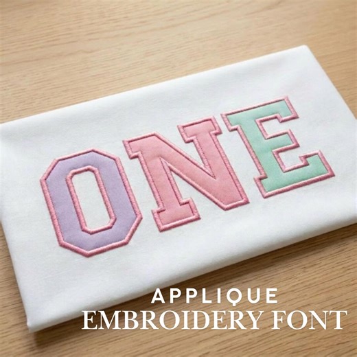 Varsity Applique Embroidery Font | College Style Alphabet | PES Digital Download | 2”–4.5” Letters | Machine Embroidery Font - Etsy