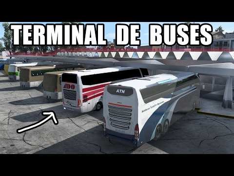 BUS Doble Piso de ADO Ejecutivo TERMINAL DE BUSES Marcopolo G7 Paradiso American Truck Simulator