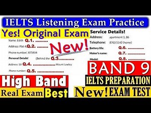 IELTS LISTENING PRACTICE TEST 2025 WITH ANSWERS | 10.09.2025