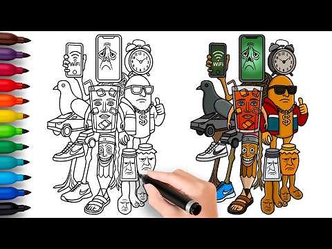 HOW TO DRAW LA SUPREME COMBINASION | Italian Brainrot Animals - Easy Step by Step Drawing