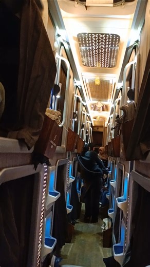 Premium full sleeper bus interior🇮🇩