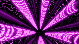 Flying into spaceship tunnel, sci-fi spaceship corridor. Design. Abstract interior of an alien space ship.