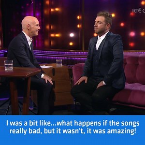 Last week Markus Feehily told Ray about how he ended up performing on stage with Russell Crowe. The Ray D'Arcy Show is back tomorrow night at 9.35pm, tune in! | RTÉ One