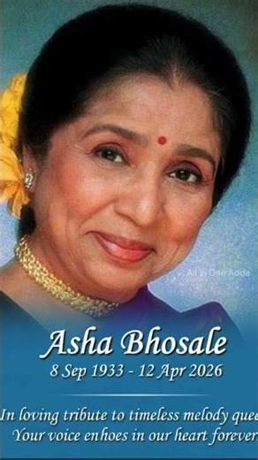 India most versatile singer | Rest in Peace Asha Ji 🙏