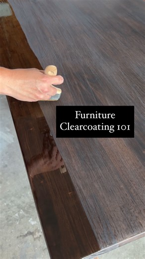 Molly Miller | DIY Home Improvement on Instagram: "How to clear-coat furniture with Poly ✨ Oil based Polys: -Dry slower but are more durable overtime. -Great for wood surfaces that get a lot of wear and tear like tables, desktops, wood flooring etc. -Apply with a natural fiber brush or dilute with mineral spirits and wipe it on. Water based polyurethanes & polycrylics: - Dry faster, have less odor and less yellowing overtime. -Great for protecting wood that receives less wear and tear and painte