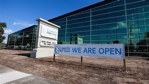 Climate First Bank is opening a brand new headquarters in St. Petersburg