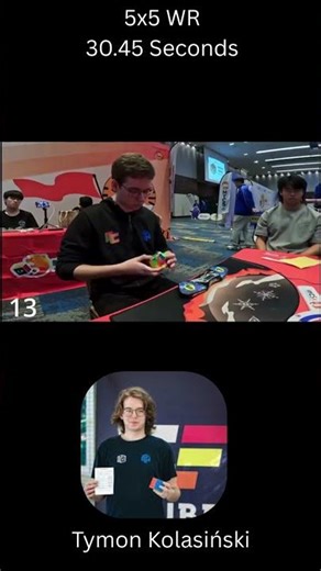 5x5 Rubiks Cube World Record #rubikscube #cubing