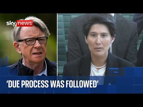 Senior civil servant denies Cabinet Office suggested Mandelson didn't need vetting