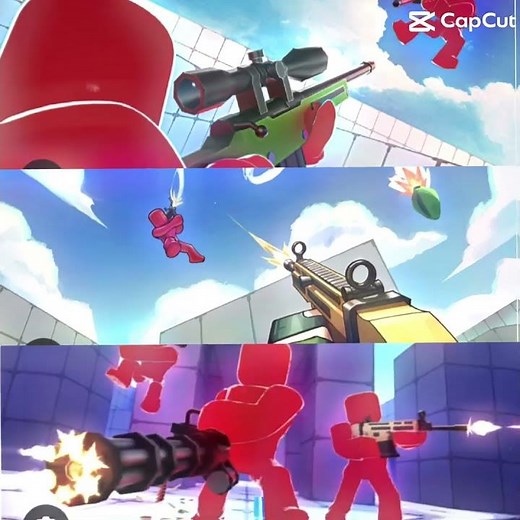 Sniper assault rifle and mini gun