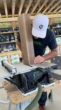 Using the ​⁠‪@festool-canada‬ CSC SYS 50 to cut some big walnut tenons for the table base