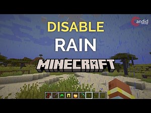 How to turn off rain in Minecraft?