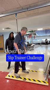 6.3K views · 73 reactions | Reactive balance in action  The Recovery Project, LLC is training Paul in the slip trainer to challenge quick stepping, coordination, and fall prevention. Add in a dual-task twist (balloon batting ), and suddenly balance gets real. Paul is able to push his limits while staying safe thanks to the Solo-Step Overhead Track System! #FallPrevention #ReactiveBalance #GaitTraining #SoloStep | Solo-Step Fall Protection for Rehab | Facebook