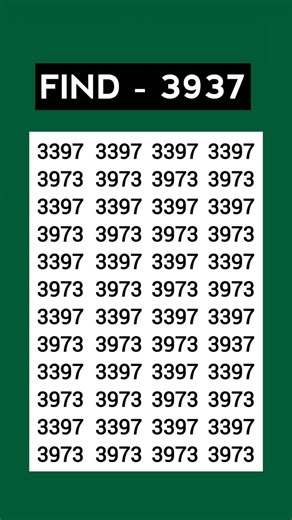 ASMR Eye Test 👁️ | Find 3937 Hidden Fast! | Most Relaxing Focus Challenge #Shorts