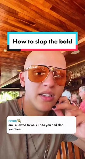 the right way to slap bald people #comedy #funny #alopecia