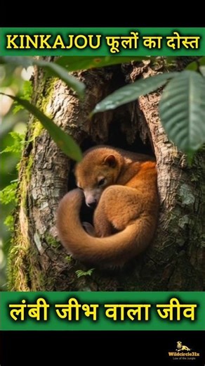 Kinkajou Flower Friend #kinkajou #animals #wildcircle31x #shots #short