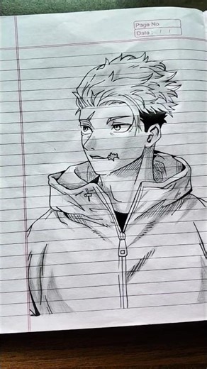 yuji module drawing ❤️✨#anime #animedrawing #jujutsukaisen