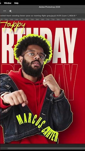 Birthday post design in photoshop for beginners tutorial