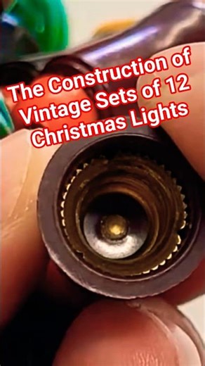The Construction of Sets of 12 Vintage Christmas Lights #noma #pifco #cristmasdecor #retrochristmas