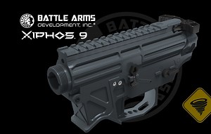【新品】战斗武器BATTLE ARMS 9mm套件 CNC机匣适配小月亮ARP9 XIPHOS-9