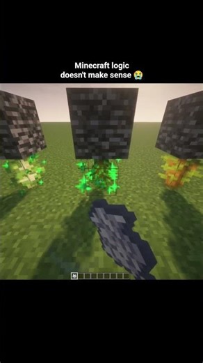 Minecraft logic doesn't make sense 😭🥀 (World's Smallest Violin) #minecraft #shorts