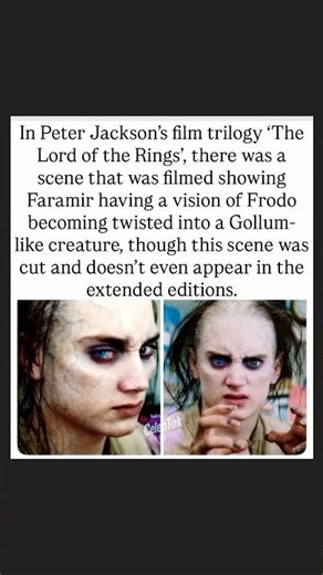 Faramir's Vision: Gollum Frodo!🤯 #shorts #viral
