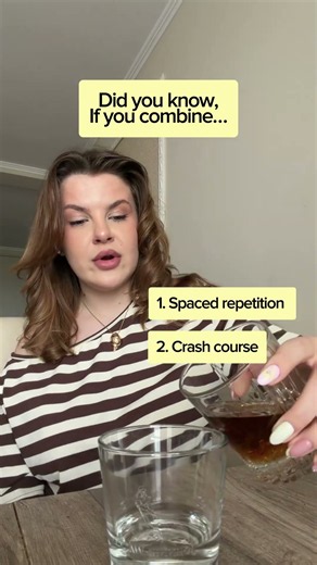 spaced repetition + crash course + TellNoOne.ai = the only combo that’s ever worked for me🙂‍↕️