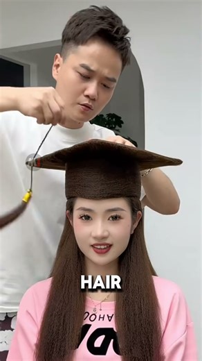 She Turned Her Hair Into Roblox 😂 #shorts