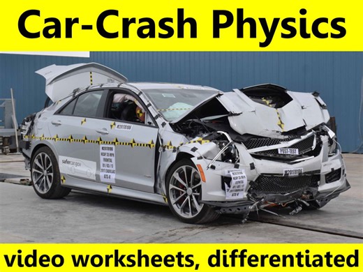 Car-Crash Physics: video worksheets, differentiated. | Teaching Resources