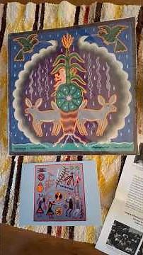 Huichol Yarn Art of Sacred Maize, Peyote, Deer and Rain