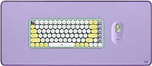 Logitech POP Keys Mechanical Wireless Keyboard with POP Mouse, Wireless Mouse & Desk Mat