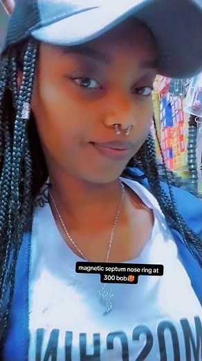 magnetic septum nose ring 🥰🥰painless, easy to put on and doesn't come off easily #bestiegoals #septumfake #giftboxke #noseringskenya #nosering #jewelryke #noseringske #giftskenya #noserings