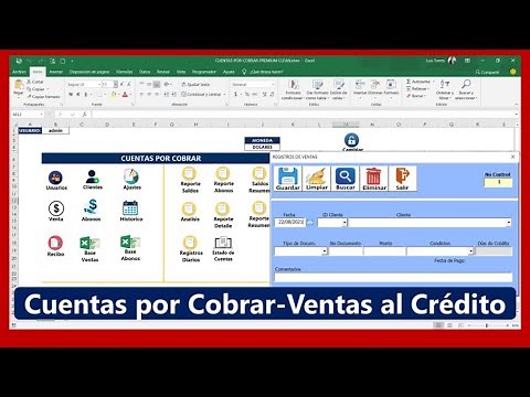 Control De Créditos Plantilla Excel - Cuentas por Cobrar, Gestión De Créditos Plantilla Excel