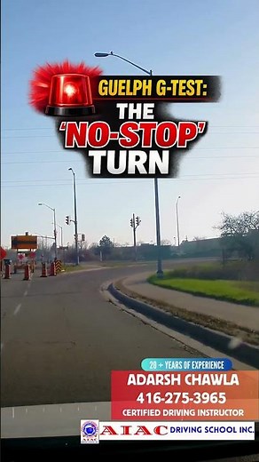 Guelph G Test: Don't Stop Here! (Hwy 6 Merge) 🛑❌