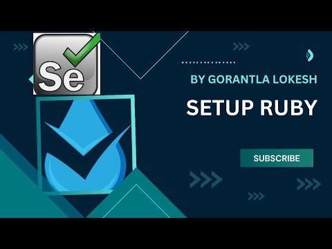 Part 1: Introduct to Ruby Watir | Setup Ruby And VSC | #ruby #watir #vscode #setup