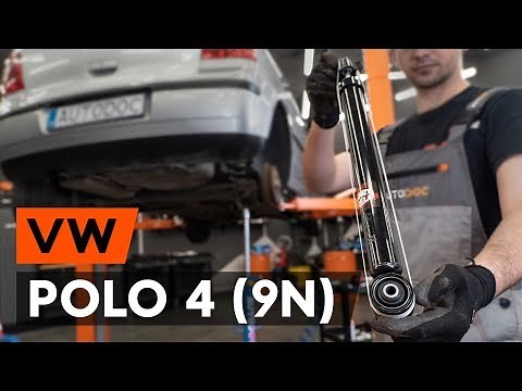 How to change rear shock absorber on VW POLO 4 (9N) [TUTORIAL AUTODOC]