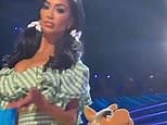Nicole Scherzinger stuns as she poses with Miss Piggy on Masked Singer set